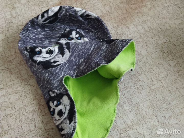 Шапка шлем для мальчика