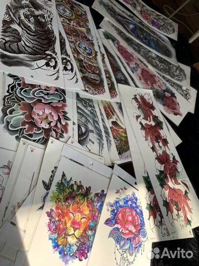 Временные татуировки, переводные тату