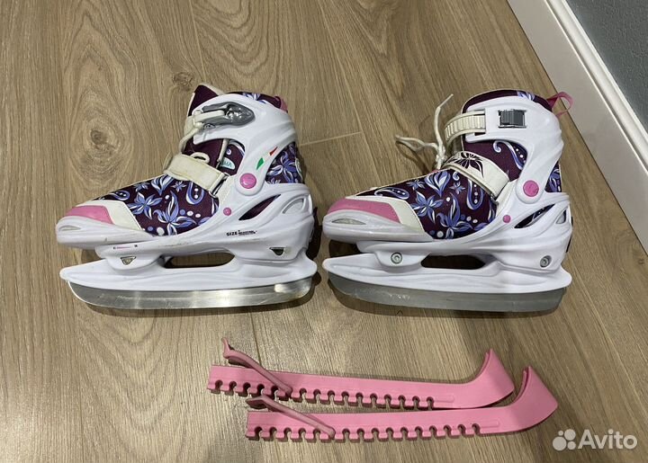 Коньки детские раздвижные 36