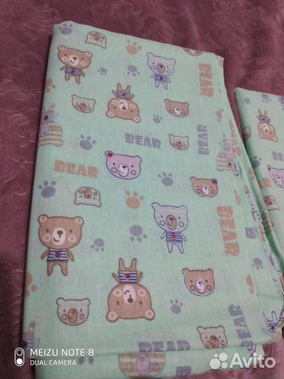 Комплект постельного белья в детскую кроватку