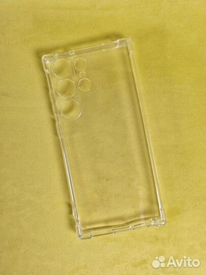 Чехол силиконовый-прозрачный (Samsung S23 Ultra)