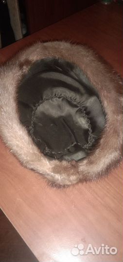 Берет женский норковый