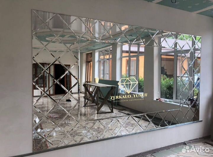 Зеркало ромбик/ панно / фацет