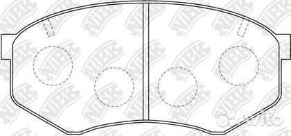 Тормозные колодки передние Mazda 929 III (HC) 198