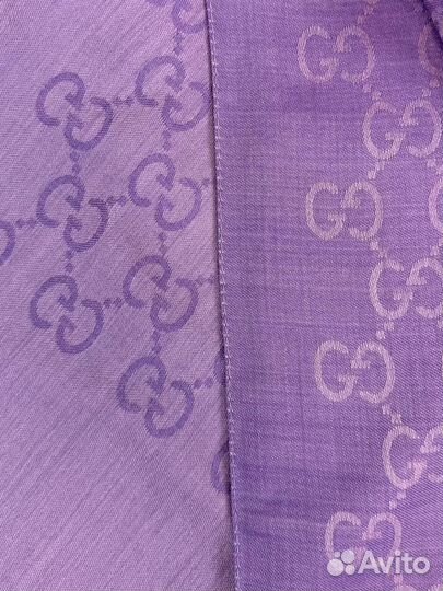 Шарф Gucci Wool Sild Monogram Scarf Violet