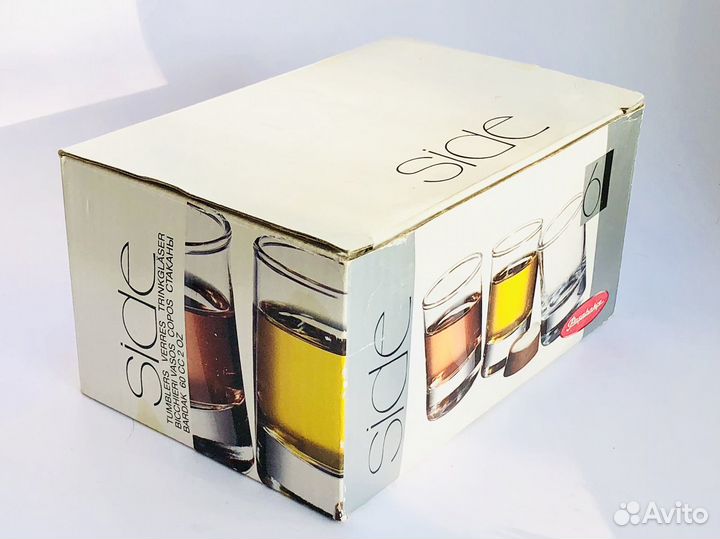 Новые стеклянные стопки Pasabahce 6 шт