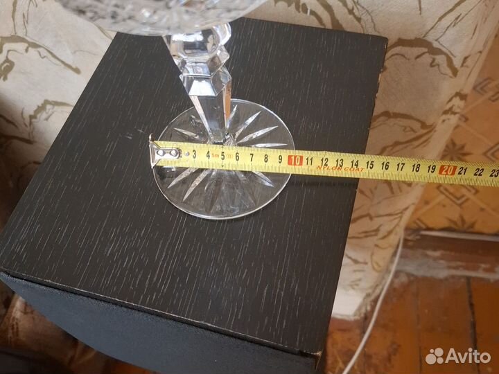 Хрустальная конфетница СССР на ножке