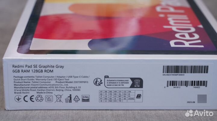 Новый планшет Redmi Pad SE 6/128 GB