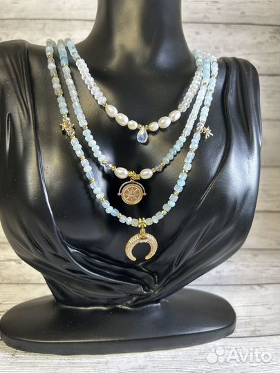 Колье из натуральных камней