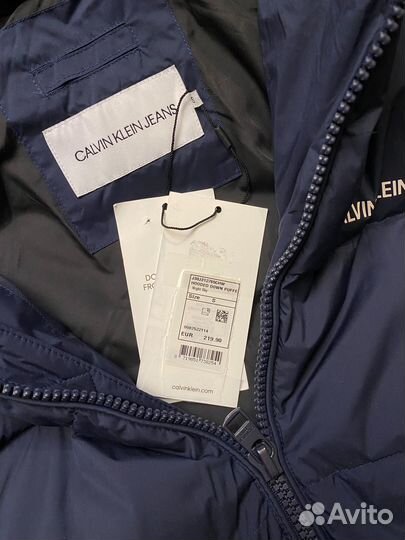 Куртка пуховик calvin klein оригинал NEW