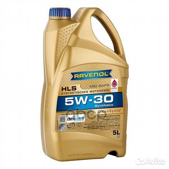 Моторное масло ravenol HLS SAE 5W-30 (5л) new