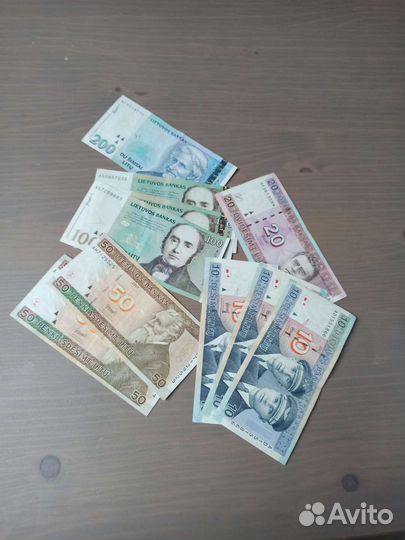 Литовские банкноты