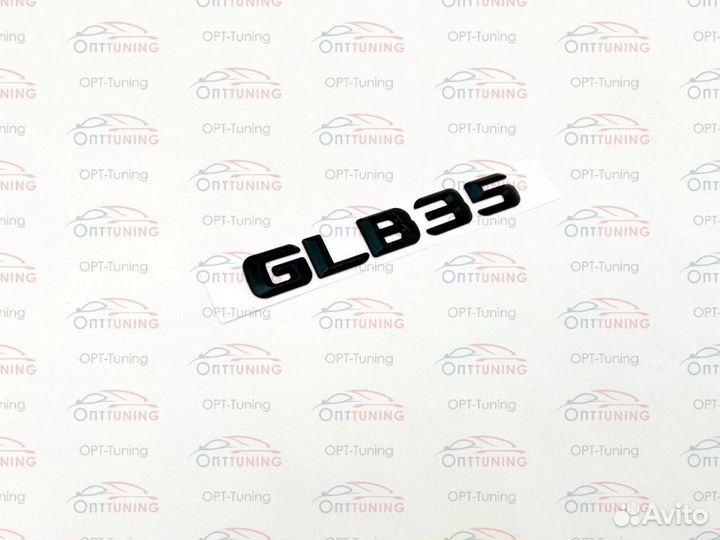 Шильдик GLB35 черный матовый