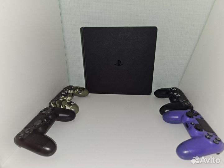 Игровая приставка ps4 slim 1 tb