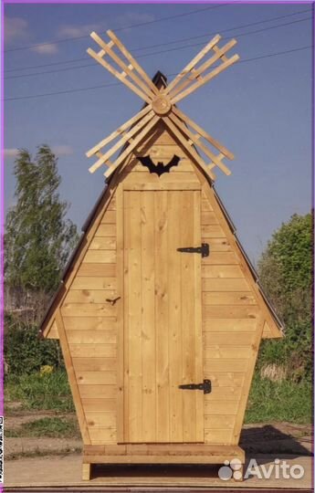 Дачный туалет с декором и установкой JWS