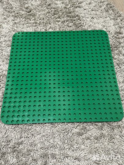 Большая зелёная пластина lego duplo дупло