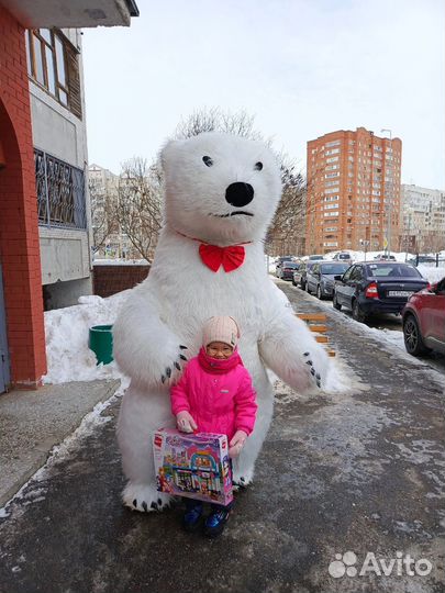 Ростовая кукла Белый Мишка (все районы города)