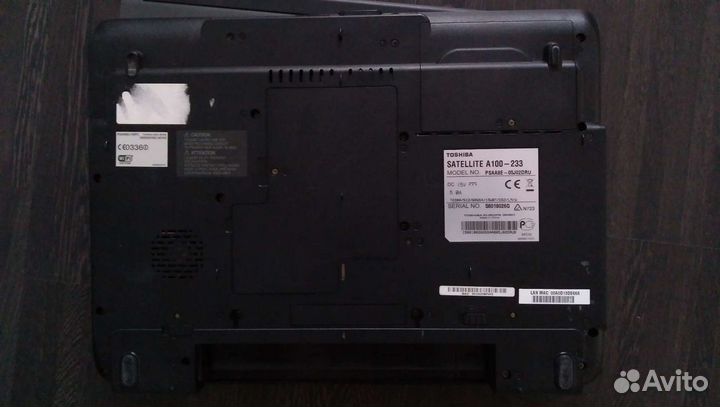 Ноутбук Toshiba Satellite A100