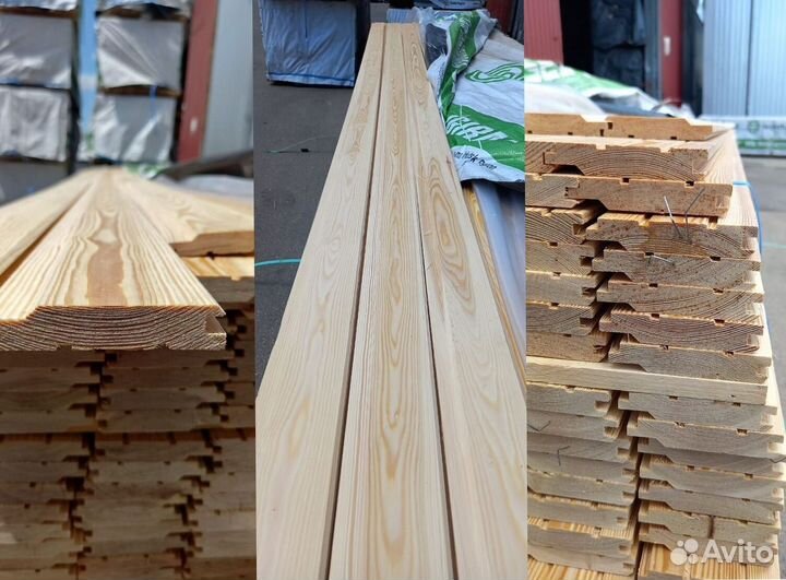 Вагонка 16*86 (80)*4000 мм сорт B лиственница