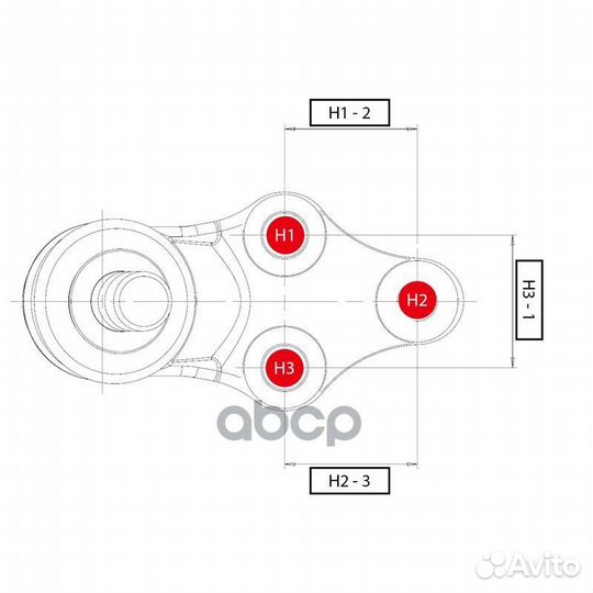 Шаровая опора CB0210L CTR