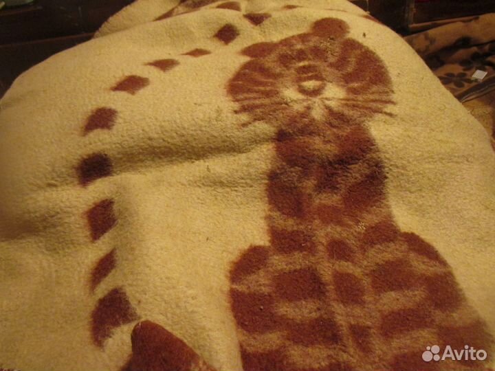 Одеяло шерстяное детское новое