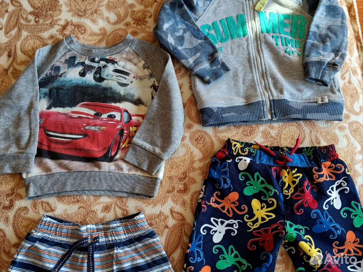 Вещи пакетом шорты майки футболки кофты рост 98
