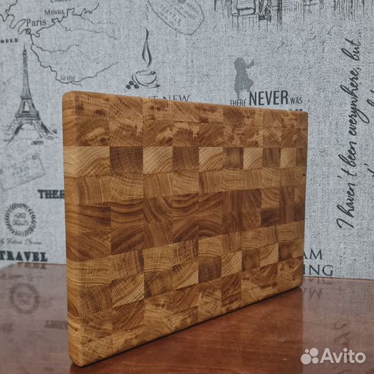 Торцевая разделочная доска из дуба