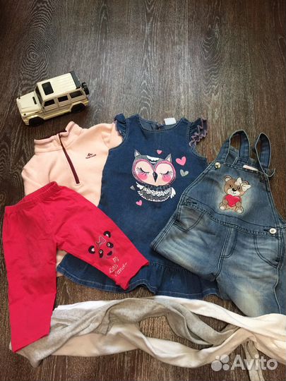 Вещи пакетом на девочку 104 110
