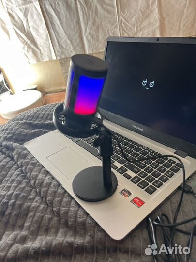 Микрофон для пк / Игровой Микрофонон с подсветкой