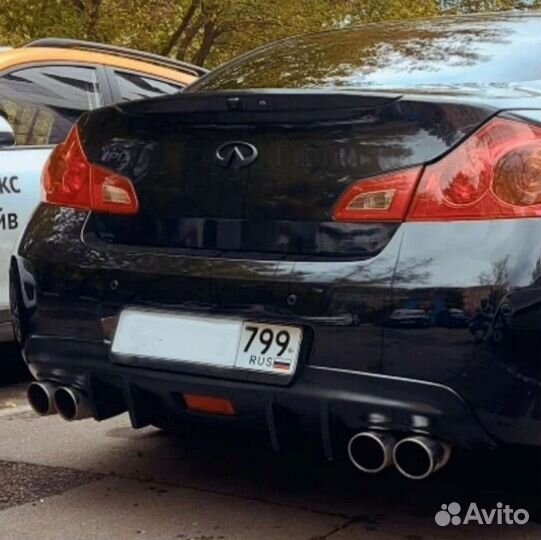 Тюнинг диффузор dual для infiniti G25 G35 G37