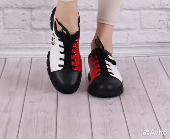 Кеды женские натуральная кожа