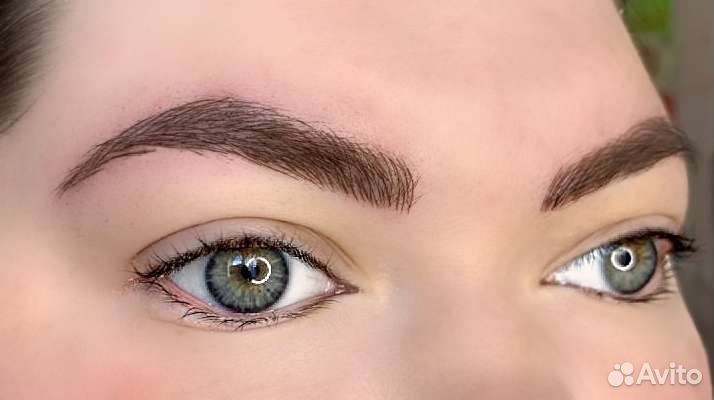 Перманентный макияж. Пудровые брови, губы, веки