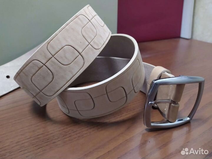 Мужской кожаный ремень. Широкий