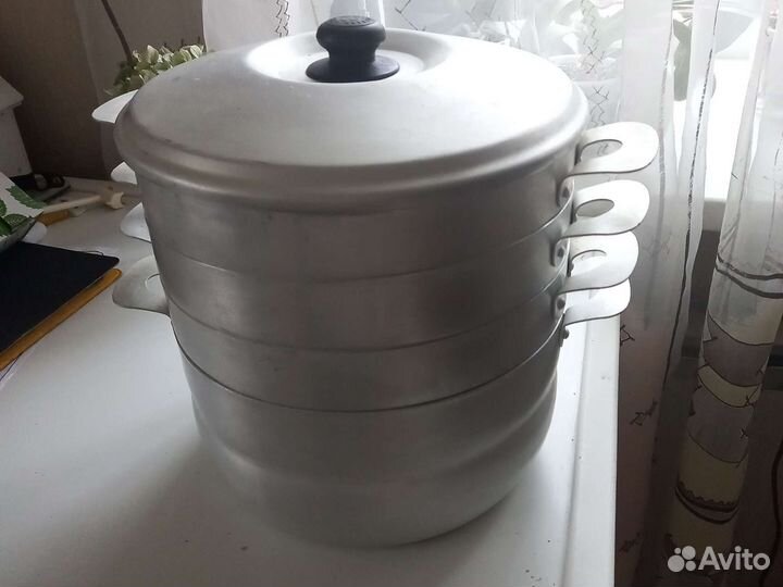 Пароварка алюминиевая бу