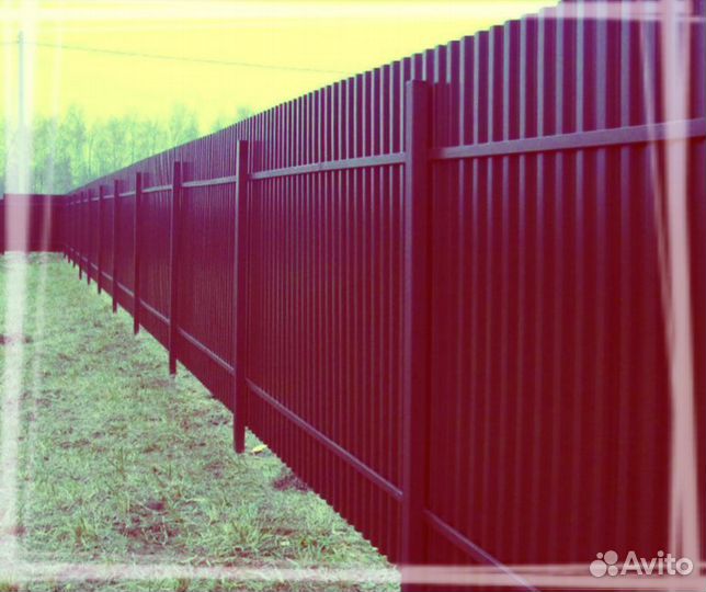 Забор из профнастила