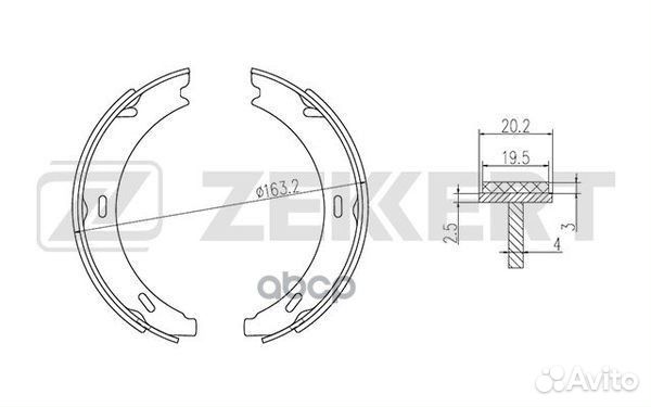 Колодки тормозные MB A-Class (W168, W169) 97