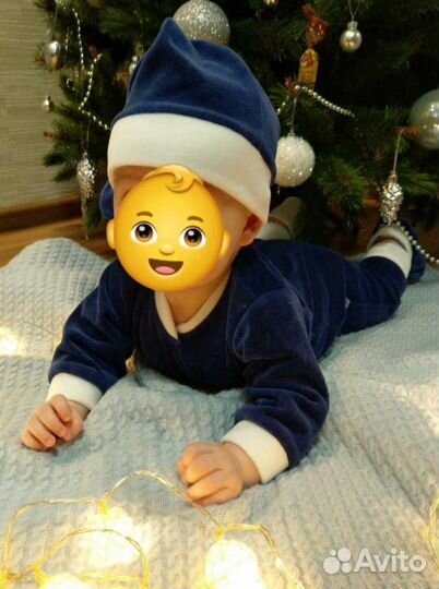 Детский новогодний комбинезон костюм