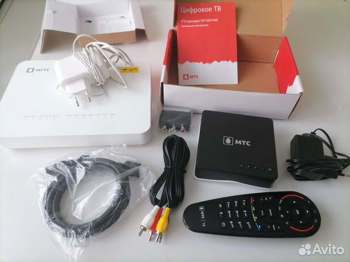 Тв приставка и роутер