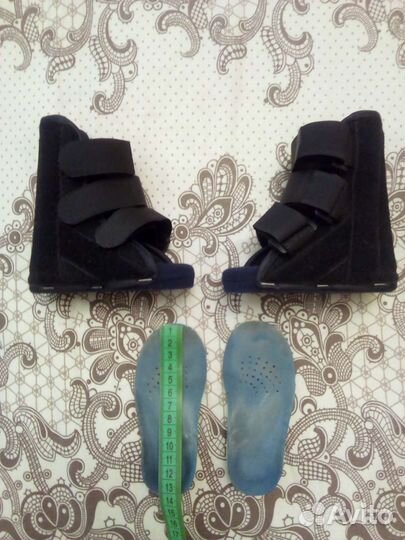 Шина бандаж на голеностоп ортопедическая, стельки