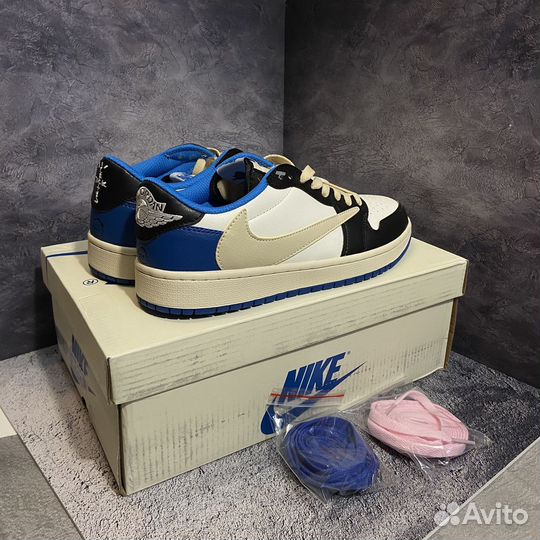 Кроссовки Nike air jordan 1 low travis scott