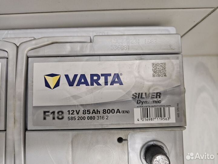 Аккумулятор АКБ varta Silver dynamic-85Ач (F18)