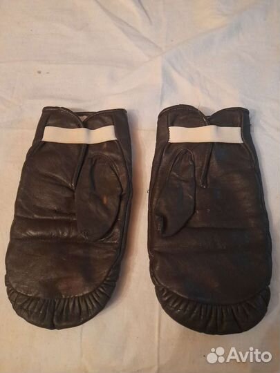 Варежки-краги СССР кожаные