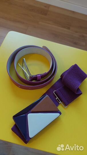 Ремень Mexx Mango натуральная кожа текстиль