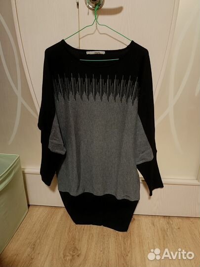 Платье кардиган утеплённое