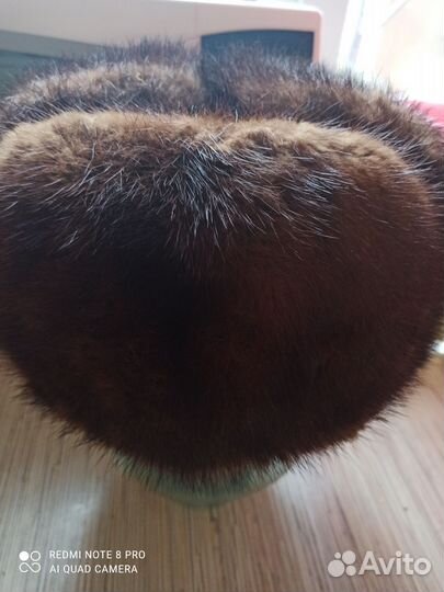 Норковая шапка мужская 58 р