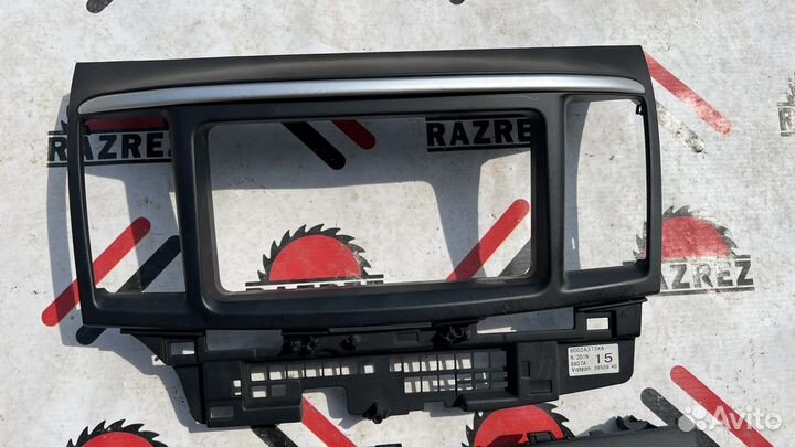 Рамка для 2 din магнитолы mitsubishi lancer 10