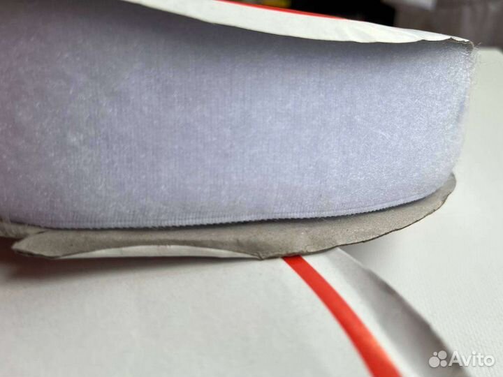 Лента контактная липучка пришивная белая