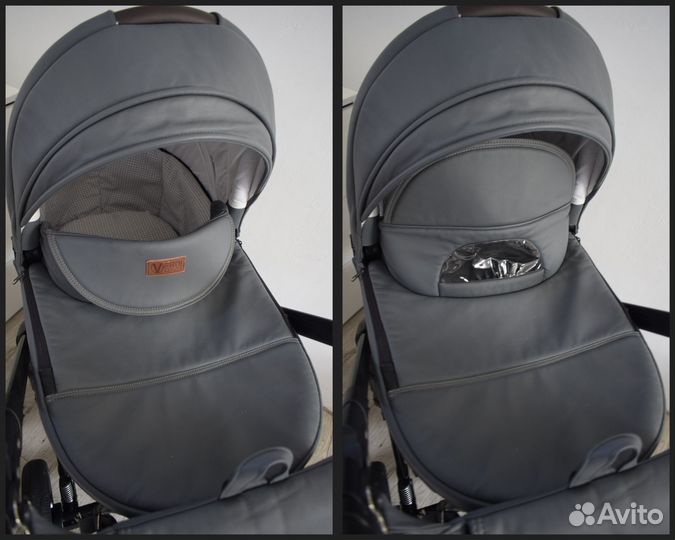 Коляска 3в1 Verdi Mocca (гелевые колеса)