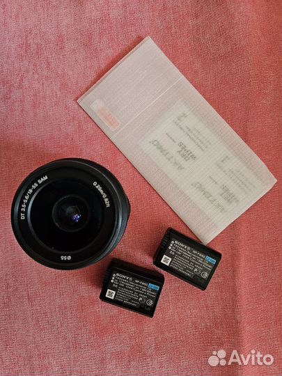 Объектив, батарейки на sony