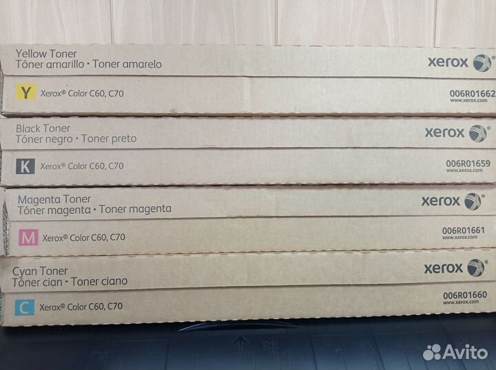 Тонеры Xerox c60 c70 550 Primelink (комплект)